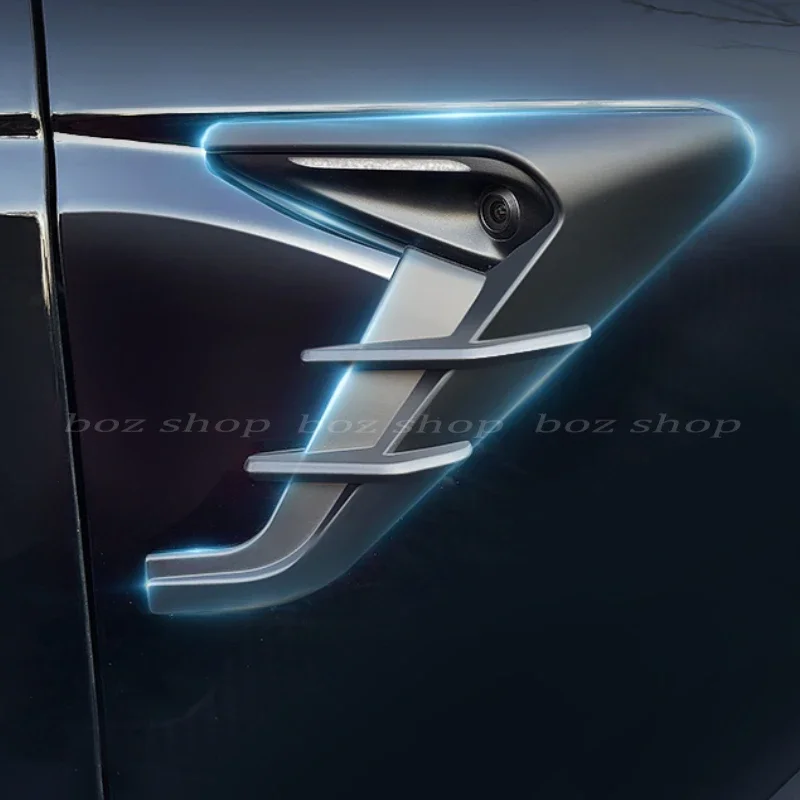 

Крышка для автомобильной камеры Tesla Model 3 Highland, украшение крыла, боковая этикетка, аксессуары, модифицированные автомобильные наклейки, запчасти для крыла