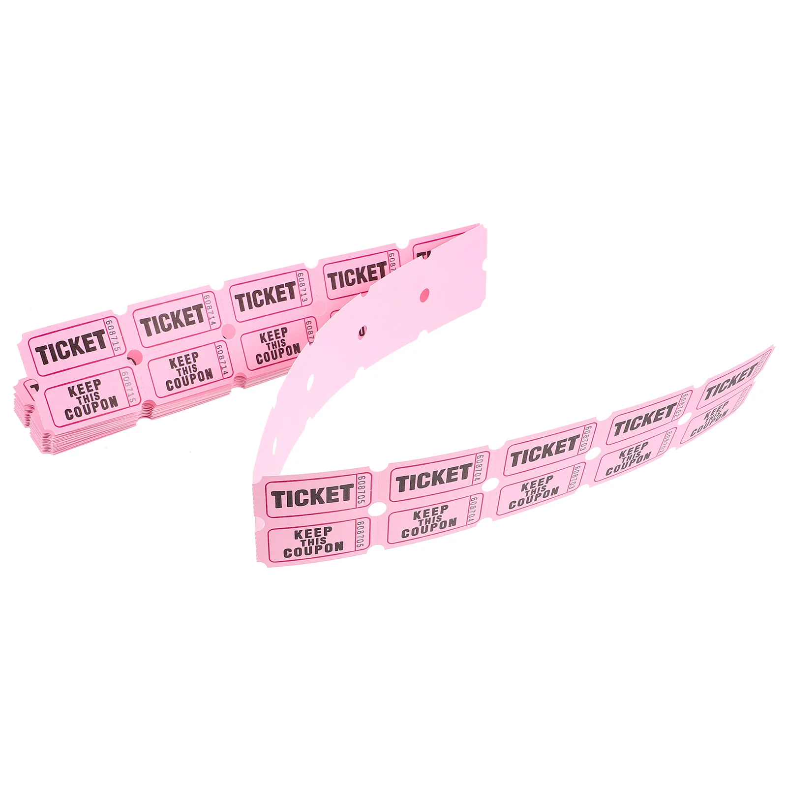 100 Pcs Raffle Tickets Lottery Draw Paper Concert Universal 500X250X010CM for Party Entrance Blue Labels