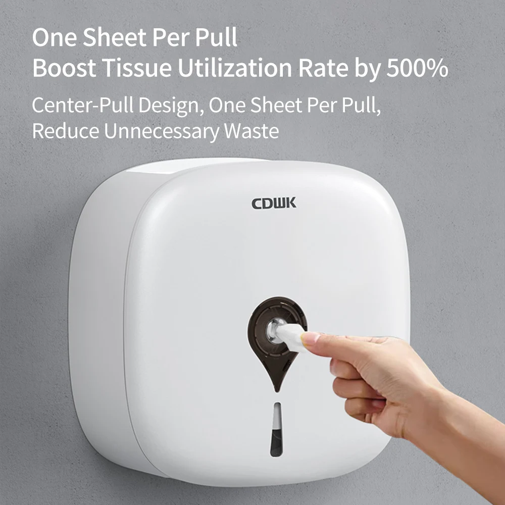 Center Pull Paper Towel Dispenser Wall Mounted Tissue Dispenser Hand Towel Holder for Toilet Office Restaurant Public Restroom