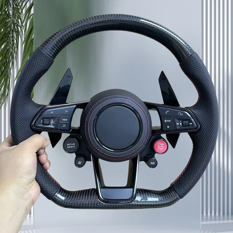 For Audi A3 A4L A5 A6L A7 Q3 Q5 S4 S5 S7 RS7 AModified R8 Steering Wheel Assembly R8 Disk Steering Wheel