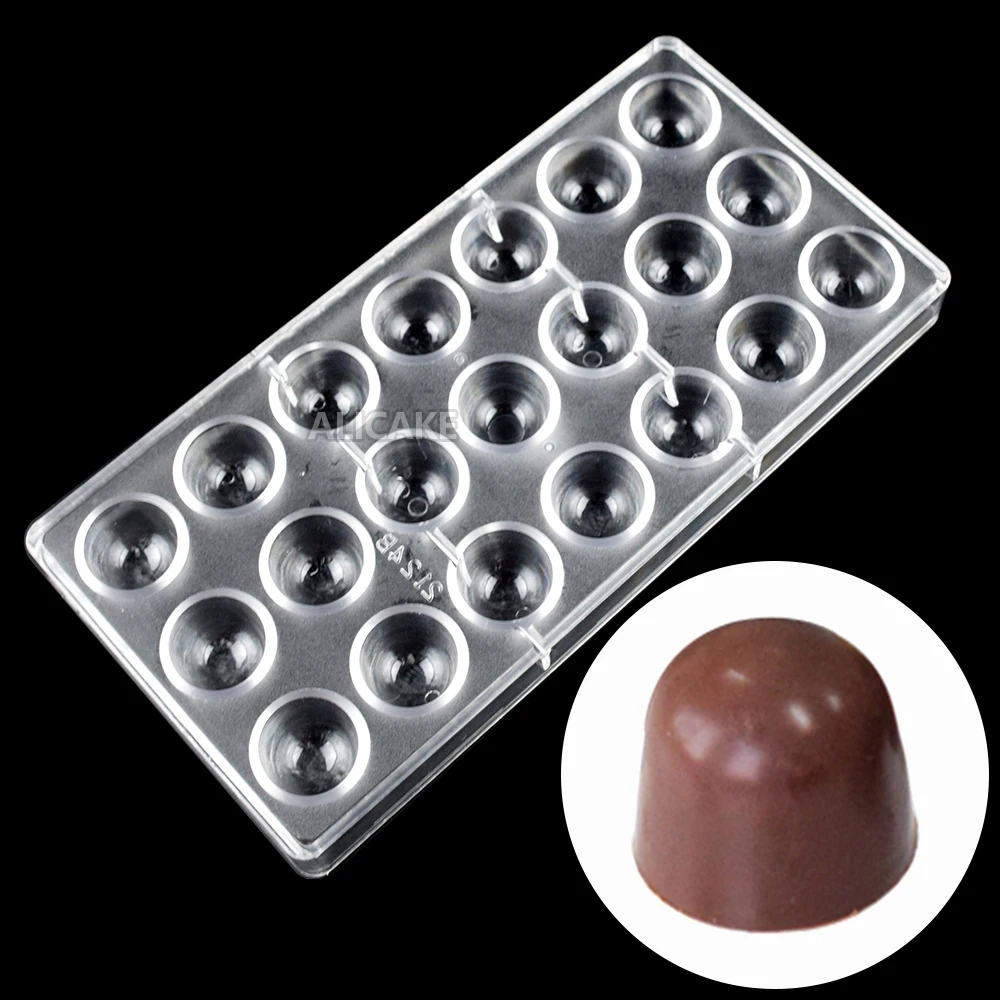 2 Size Chocolate Mold Bullet Shape Candy Bonbons Polycarbonate Mould Confectionery Bakery Baking Pastry Mould 1.1inch 12g/pieces