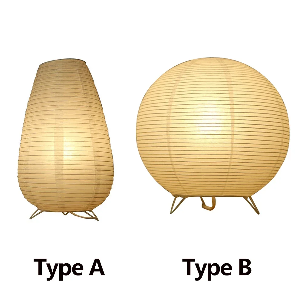 

DIY Nordic Paper Lantern Table Lamps Japanese Style Modern Living Study Room Bedroom Bedside LED Night Lighting Home Decorations