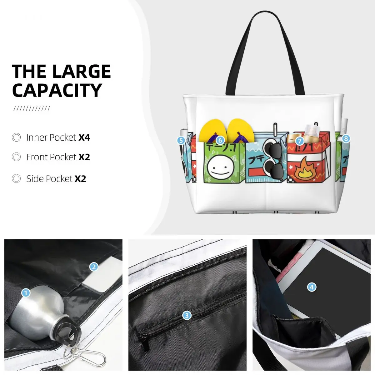 Dream Team Juice Boxes borsa da viaggio da spiaggia, Tote Bag Trendy Adult Sports regalo di compleanno modello Multi-stile