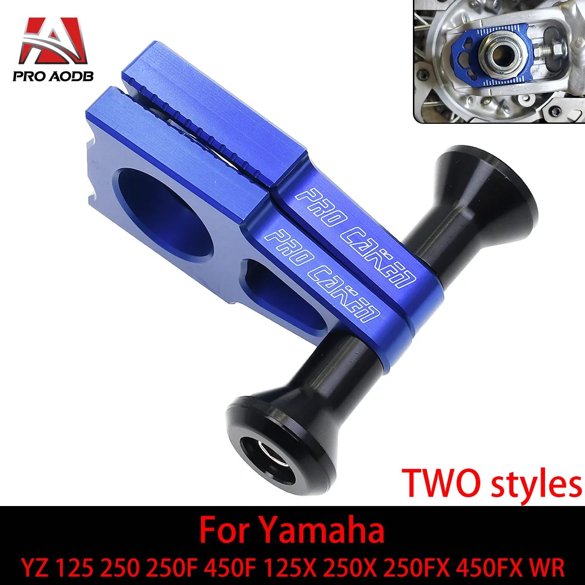 

CNC Rear Chain Adjuster Axle Block For YAMAHA YZ 125 250 250F 450F 125X 250X 450FX WR 250F 450F 250R 450X Motorcycle Accessories