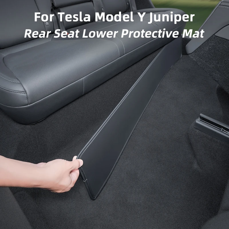 Mata ochronna na tylną część siedzeń Tesla Model Y Juniper 2026, skóra PU, podkładka anty-kopnięciowa pod…