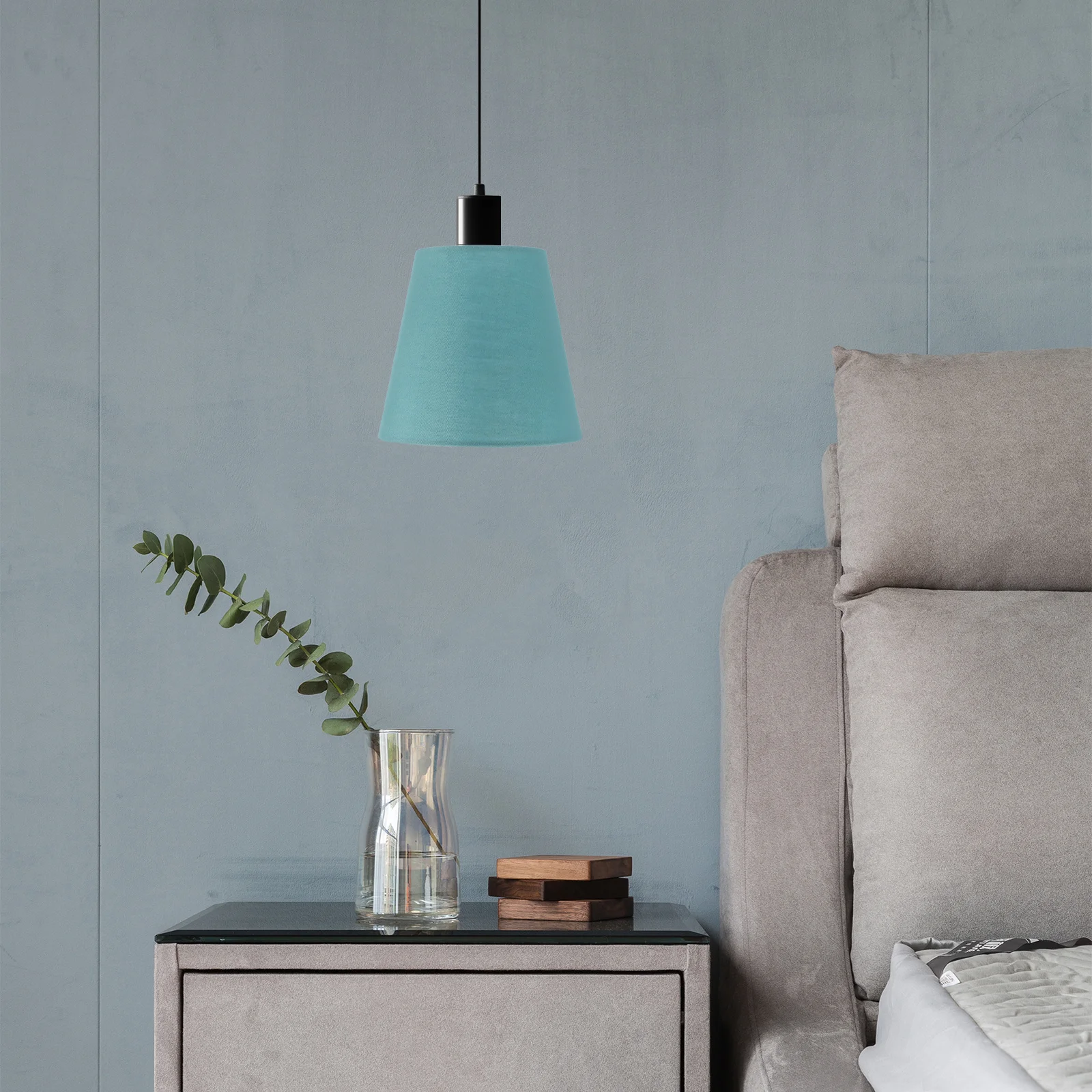 

2pcs Cloth Shades 18X12Inch For Table Floor Bedside Lamps Chandeliers Fabric Lamp Covers Durable Soft Light Decorative Lamp