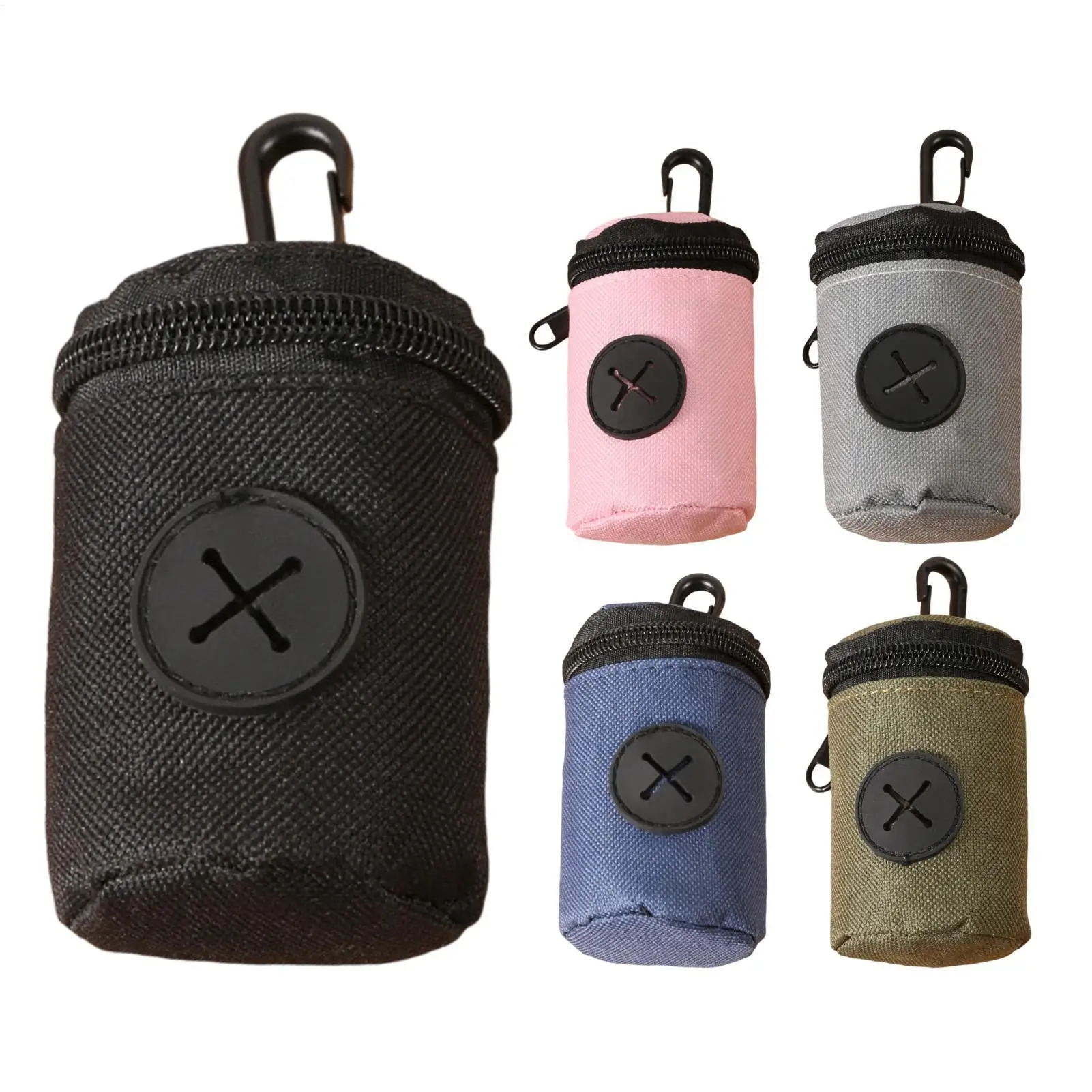 Porta Bolsas para Excrementos de Mascotas con Cierre de Cremallera, Bolsa Pequeña para Desechos de Perros, para Cachorros y Mascotas de Raza Pequeña, Mediana y Grande, para el Hogar y Viajes