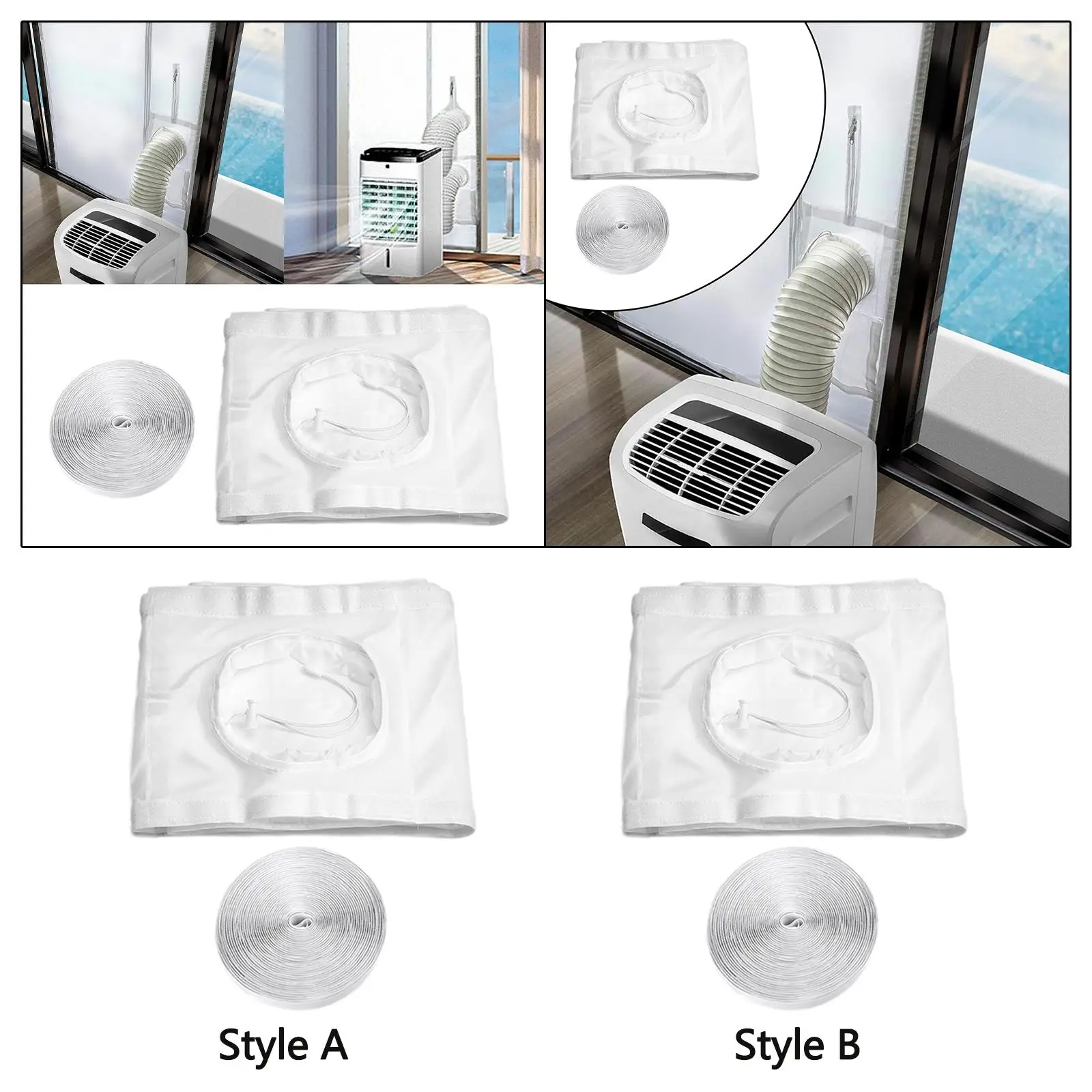 

Портативный комплект уплотнений для раздвижных дверей переменного тока Портативные аксессуары Премиум-дизайн на шнурке