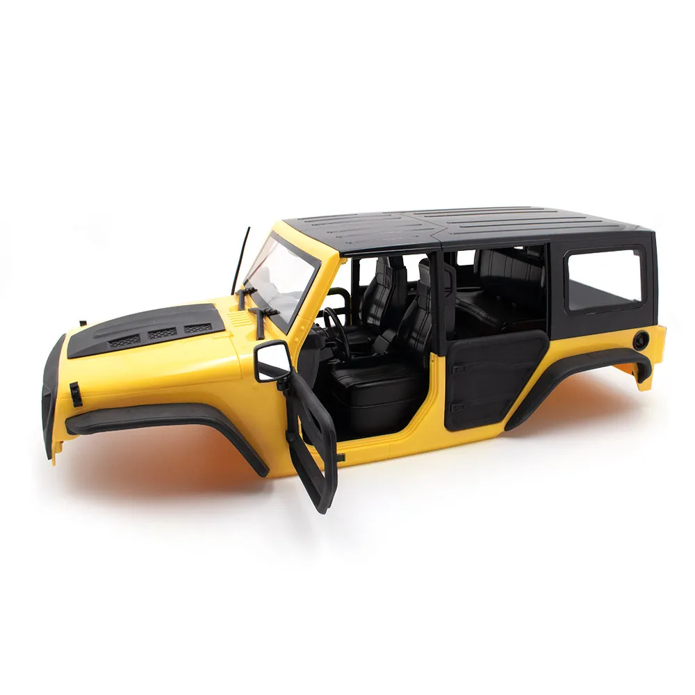 KYX model climbing car 313 wheelbase horse man car shell with interior DIY modification convertible hard shell