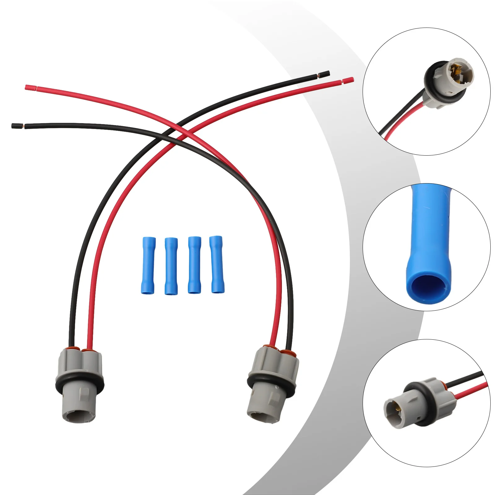 1 Pair Side Marker Lamp Light Sockets Wire Harness Bulb Holder Adapters Cable For Mercedes A0005400966