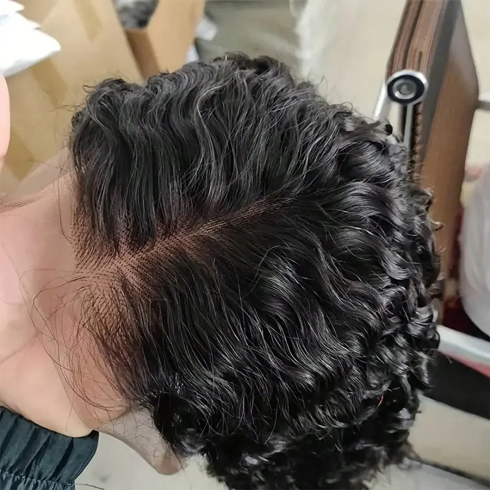 250 Dichte Jerry Curly Echthaarperücke 13x4 Lace Frontal Perücke Lockige Deep Wave 13x6 HD Lace Perücke Echthaarperücke Deep Curly Perücke