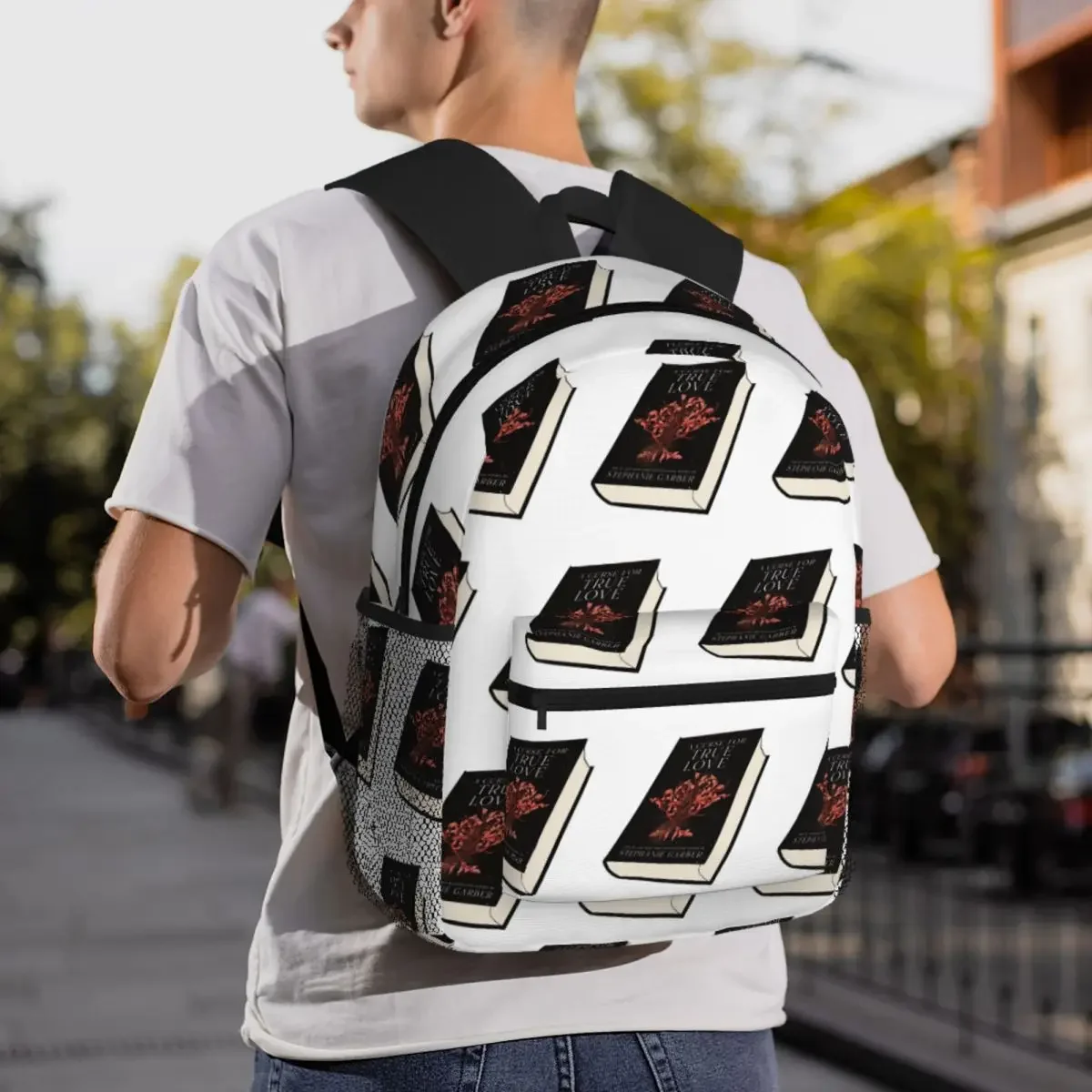 لعنة للحب الحقيقي ستيفاني جاربر حقيبة ظهر للكتب Daypack سعة كبيرة للأطفال حقيبة كتب حقيبة مدرسية حقائب كتف للرجال والنساء