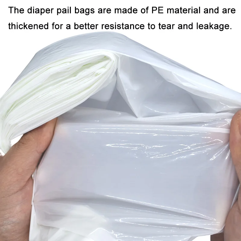 1/5/10Pcs White Diaper Pail Baby Refills Bags For Angelcare Trash  For Sangenic Tommee Tippee For twist & click For Genie