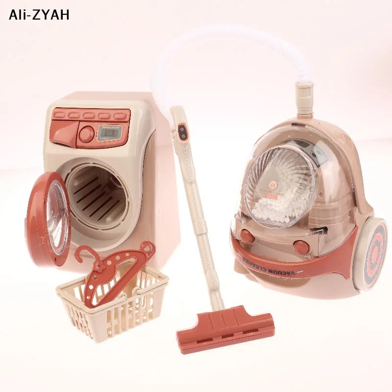 1Pc Children's Pretend Play Toy Miniature Furniture Plastic Simulation Washing Machine Vacuum Cleaner Coffee Maker Toaster Toys