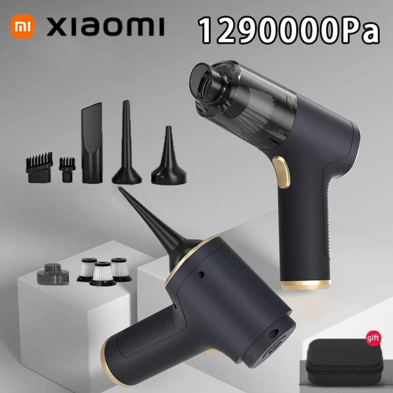 Xiaomi 1290000 Pa Автомобильный пылесос 2в1 Портативный беспроводной автомобильный пылесос Ручной домашний автомобильный пылесос двойного назначения MIJIA