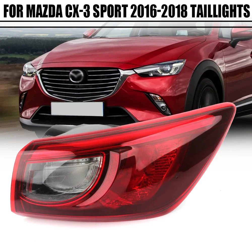 Left/Right Side Tail Lamp FOR Mazda Cx3 SPORT 2016 2017 2018 Rear Tail Light Brake Lamp with - Image 2