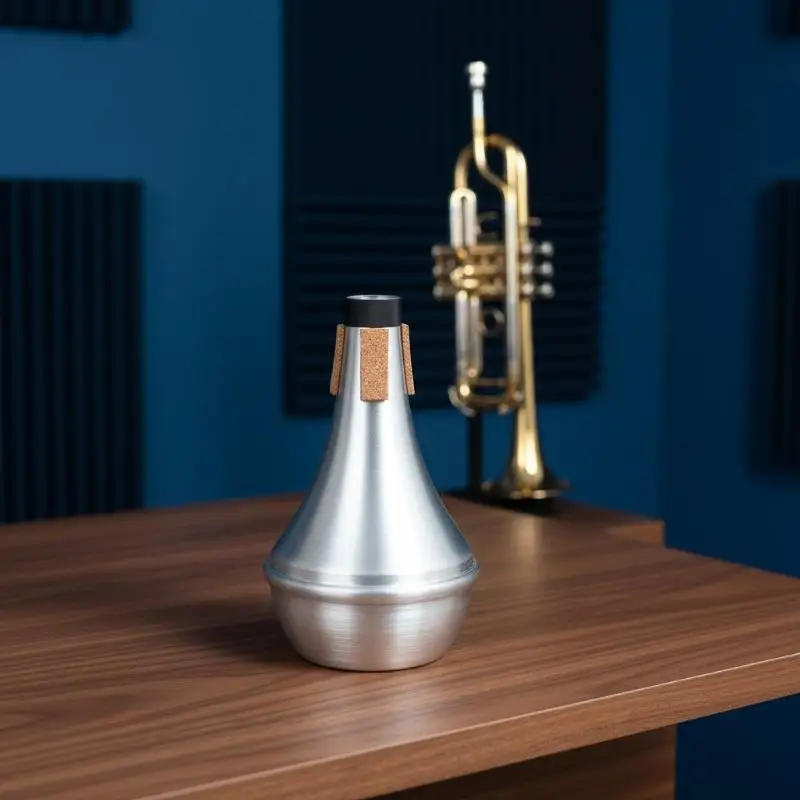 @*Trumpet Mute  Universal Straight Muffler Sound Isolation for Beginner Daily Practice Lightweight Brass Part