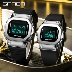 SANDA Military G style Mens LED orologio digitale uomo e donna coppia orologio impermeabile per il tempo libero orologio da polso uomo Relogio Masculino