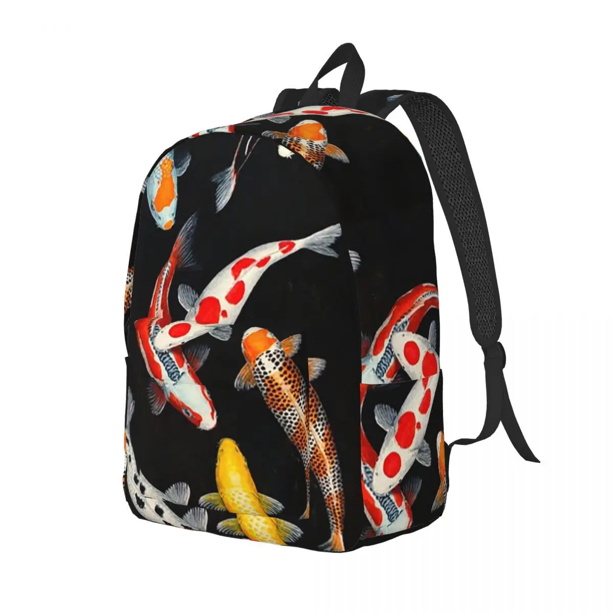 Koi Fish Lucky Mix Backpack Daypack Large Capacity Kids BookBag School Bag Shoulder Bags for Boys Girls