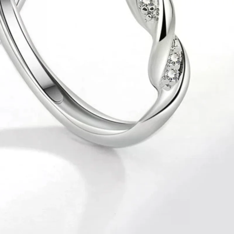 

Couple Ring HipHop Boudoir Ins niche design For Women Men Birthday Jewelry Adjustable