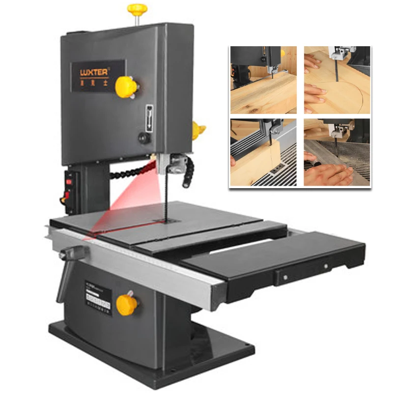 Imagem -04 - Woodworking Band Sawing Machine Desktop Wire Saw Jigsaw Ferramentas de Corte de Metal Rosário Mesa Saw 85 mm 89 mm 350 w 550w 220v