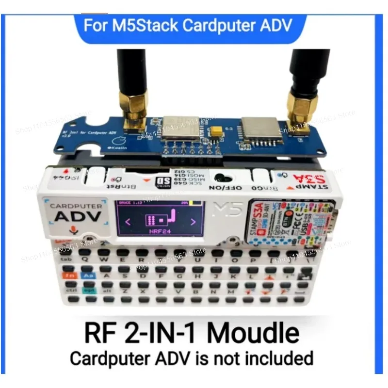 RF 2-in-1 Wireless Module, CC1101 NRF24 Compatible with Bruce Firmware for Portable Development Board
