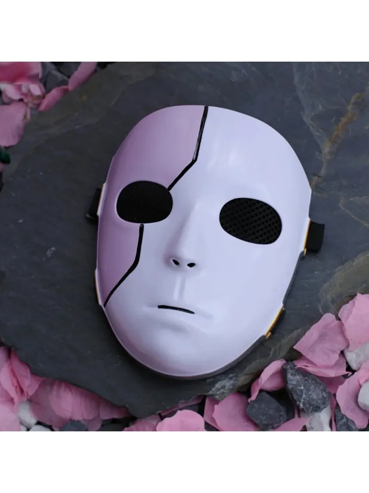 Maska Sally Face Cosplay Gra Anime Sal Fisher Pełna Maska Unisex Halloween Karnawał Przebranie Kostium Rekwizyty Prezenty — 2