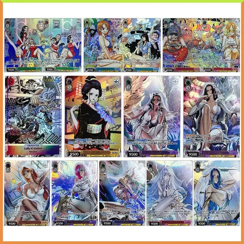 

Anime ONE PIECE DIY ACG Nami Luffy Hancock Reiju Yamato Kaidou Robin Vivi Toys for boys Collection Games Cards Birthday Gifts