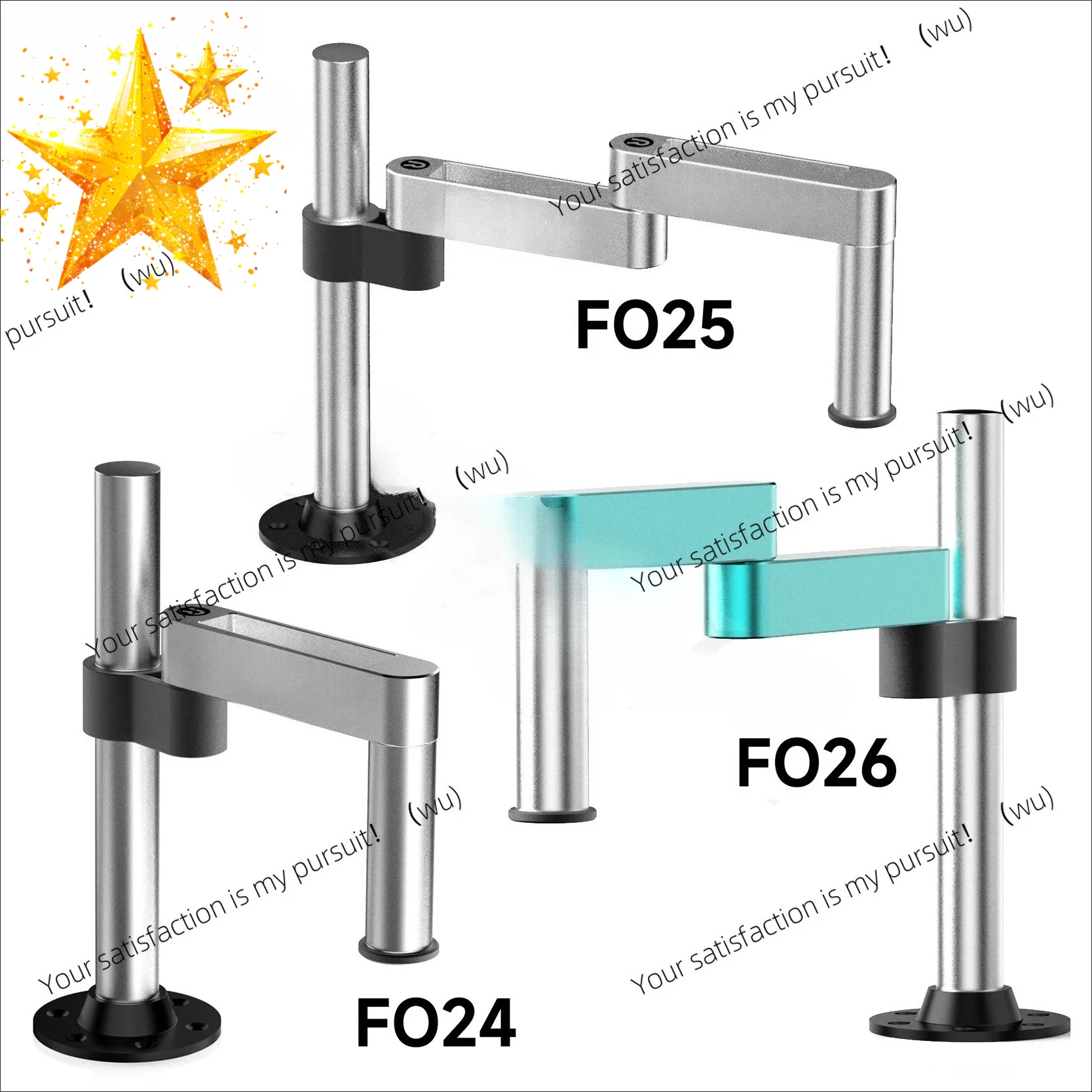 Universal lens holder Trinocular microscope holder Swing arm lifting tensile folding clip Table fixed