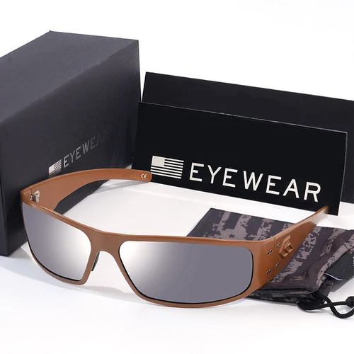 Gafas de sol de marca de alta calidad para hombre, gafas de sol polarizadas de MAGNUM con revestimiento reflectante, gafas de sol de aluminio y magnesio para hombre UV400