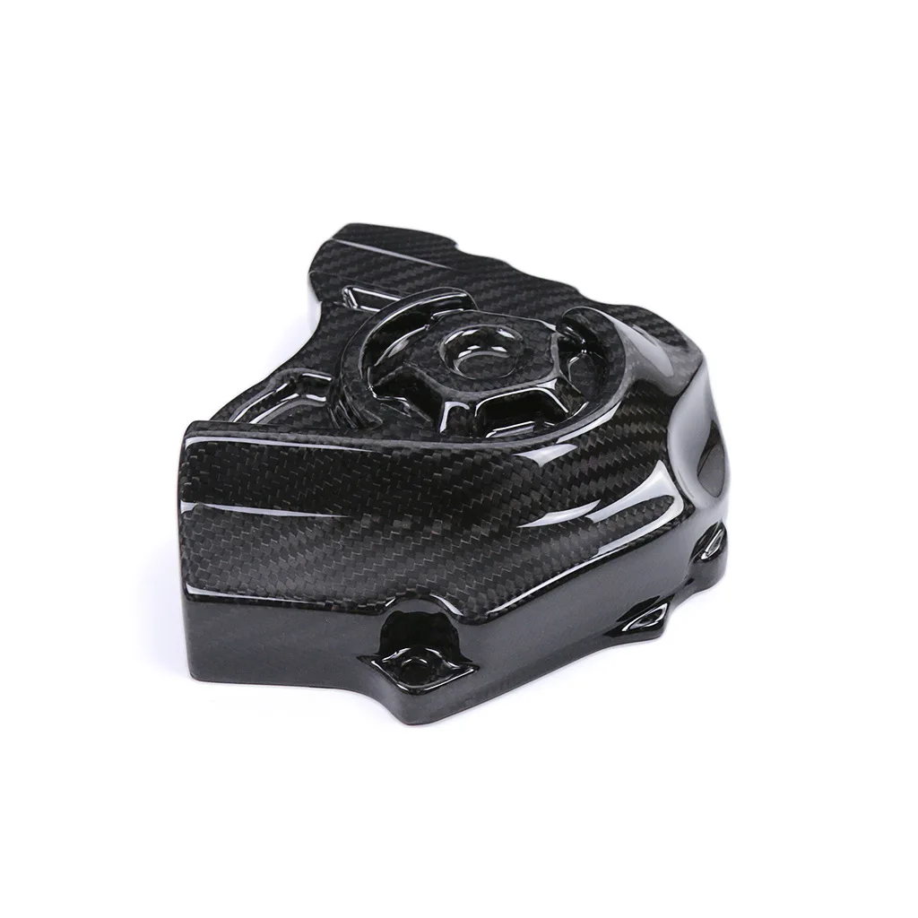 For ZX-10R Motorcycle Modified Prepreg Carbon Fiber Shell Sprocket Slot Cover Appearance Accessories