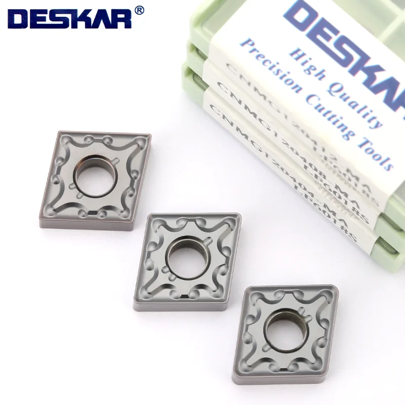 

DESKAR inserts CNMG120404 CNMG120408 CNMG120412 MA LF6018S Processed stainless steel parts Turning Tools CNC Lathe CNMG