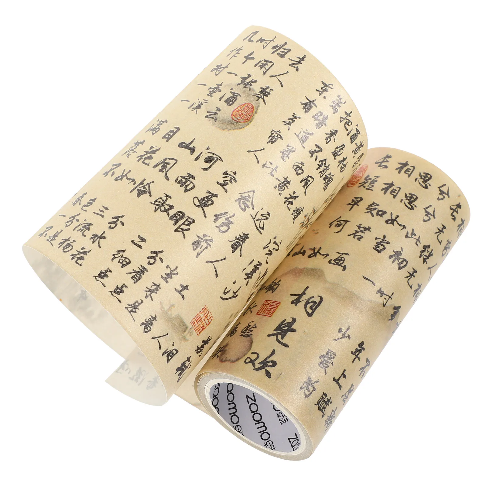 Washi Tape, 1 Rolle, chinesischer Stil, Vintage-Kalligraphie, 10 cm x 3 m, Klebebänder, Schreibwaren, Scrapbook-Zubehör