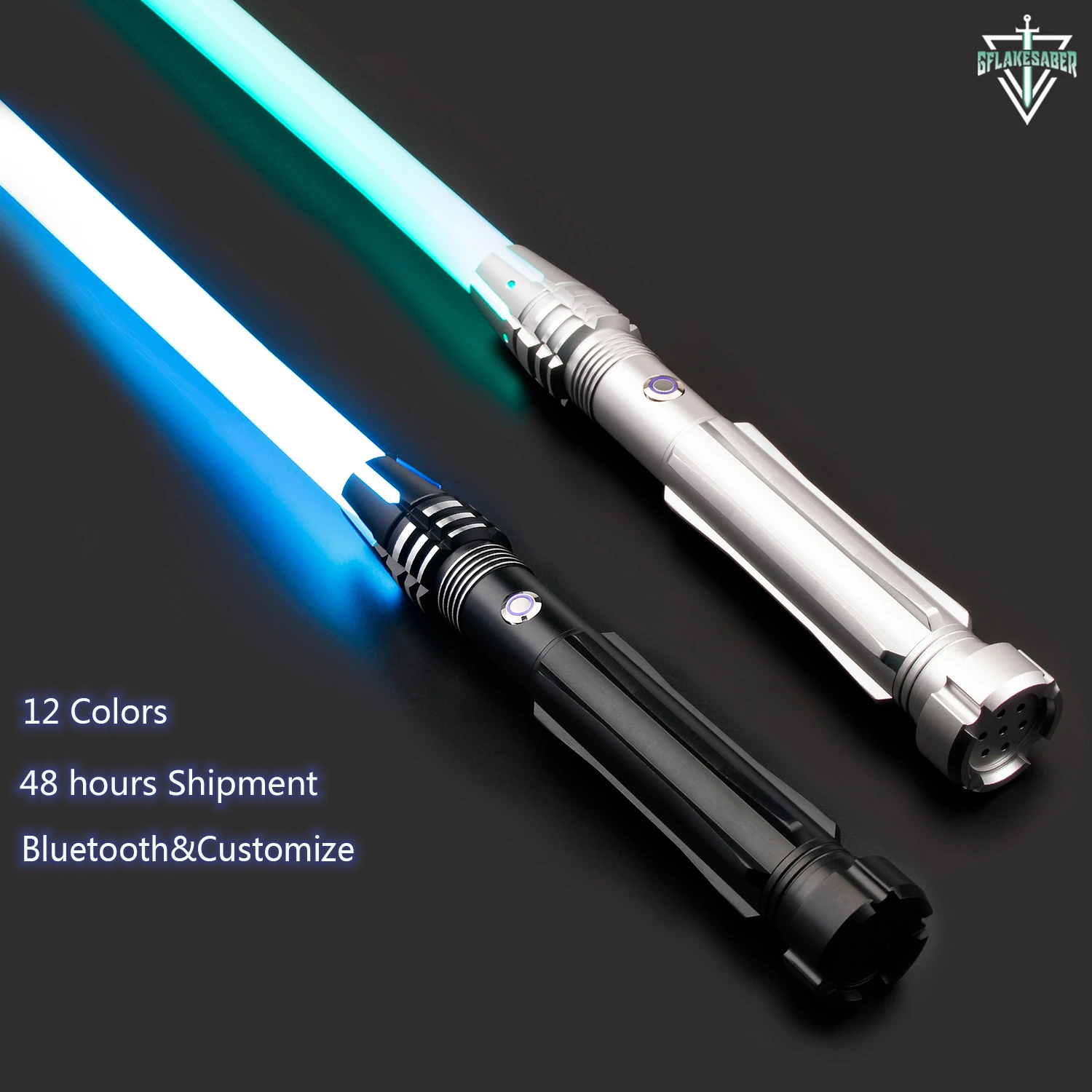 

TXQSABER Heavy Dueling RGB Lightsaber Baselit 16set Soundfonts Smooth Swing Laser Sword Metal Hilt Jedi Cosplay FOC Blaster Melt