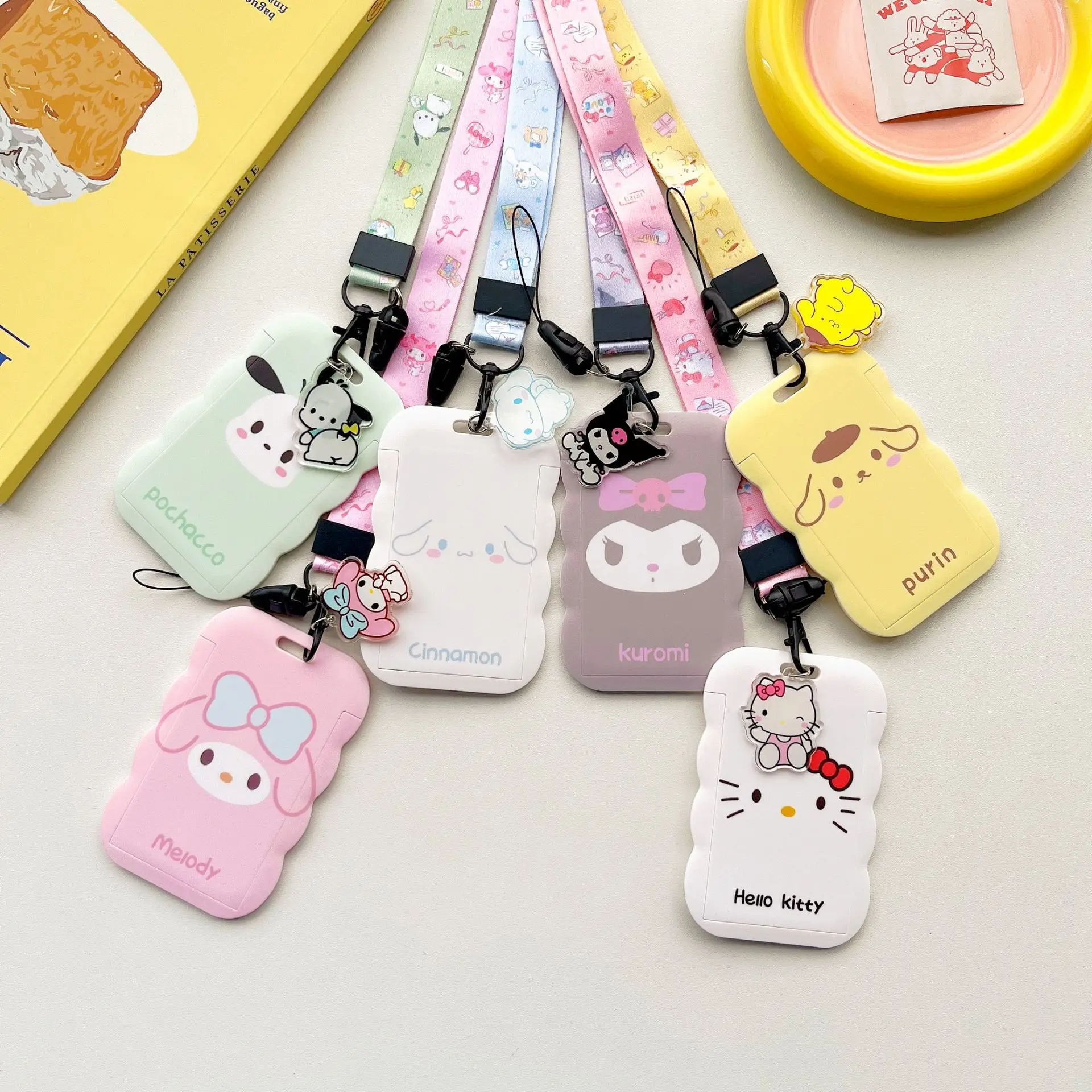 Sanrio Hallo Kitty Cinna moroll Melodie Lanyard für Schlüssel ID-Karte Bus Fitness studio Abzeichen halter Halsband hängen Seil Lariat für Handy