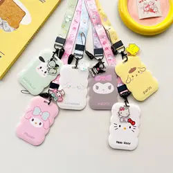 Sanrio Hello Kitty Cinnamoroll cordino melodia per chiavi carta d'identità Bus palestra porta Badge tracolla appendere corda Lariat per telefono cellulare