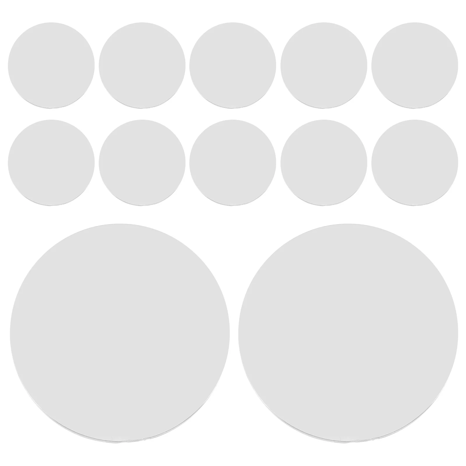 

12Pcs Double Convex Lens Clear Acrylic Optical Lenses for Science Teaching DIY Magnifying Experiment Learning Tools