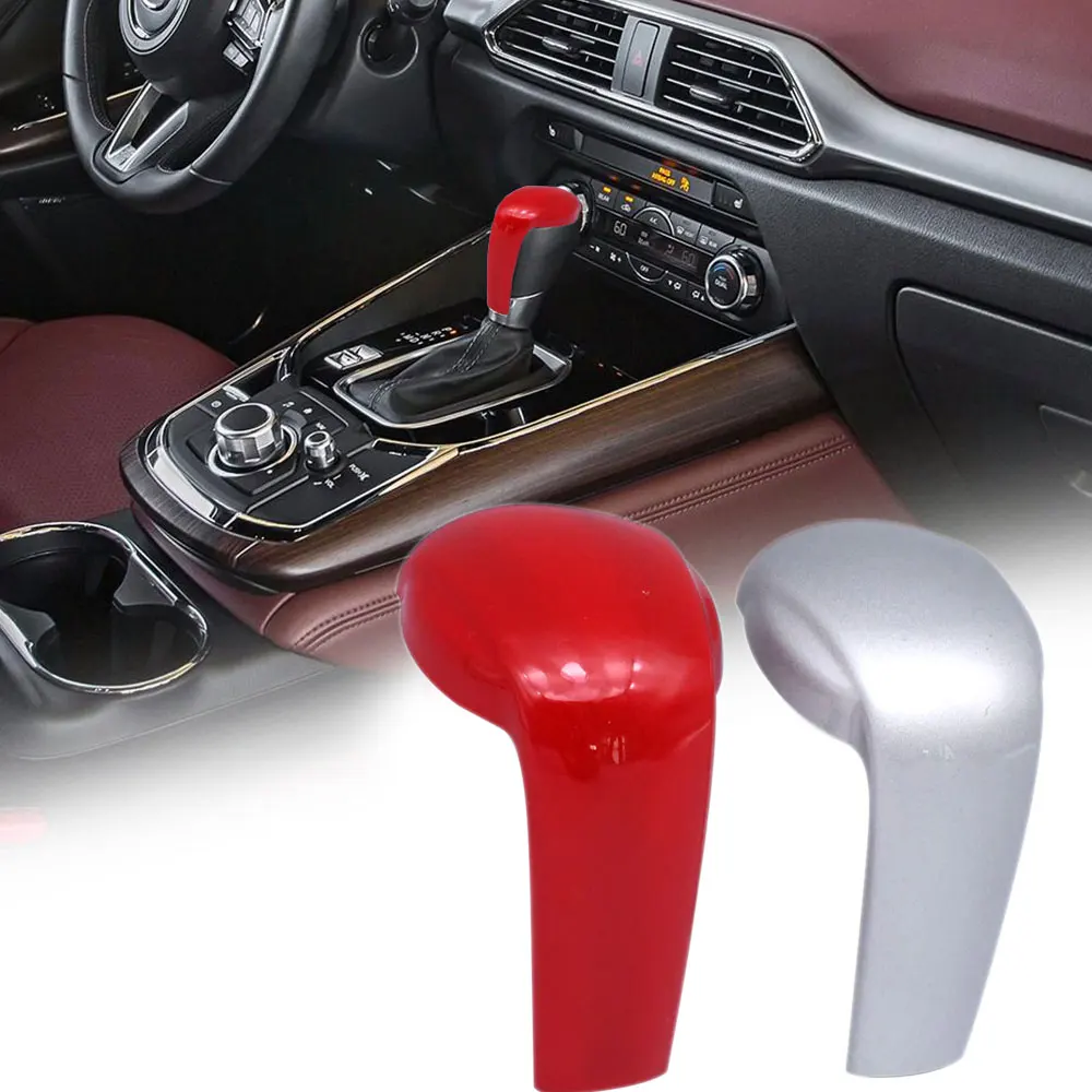 

For Mazda 2 3 6 BM GJ Demio CX3 CX5 CX8 CX9 Axela 2014-2022 Car Gear Shift Knob Cover Handle Head Cap Protector Trim Sticker