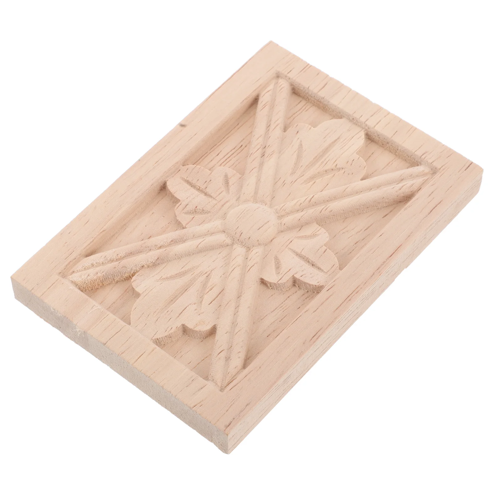 

1pcs European Style Wood Carved Onlay Applique For Furniture Cabinet Door Wall Decor Solid Wood Decoration Craft Party
