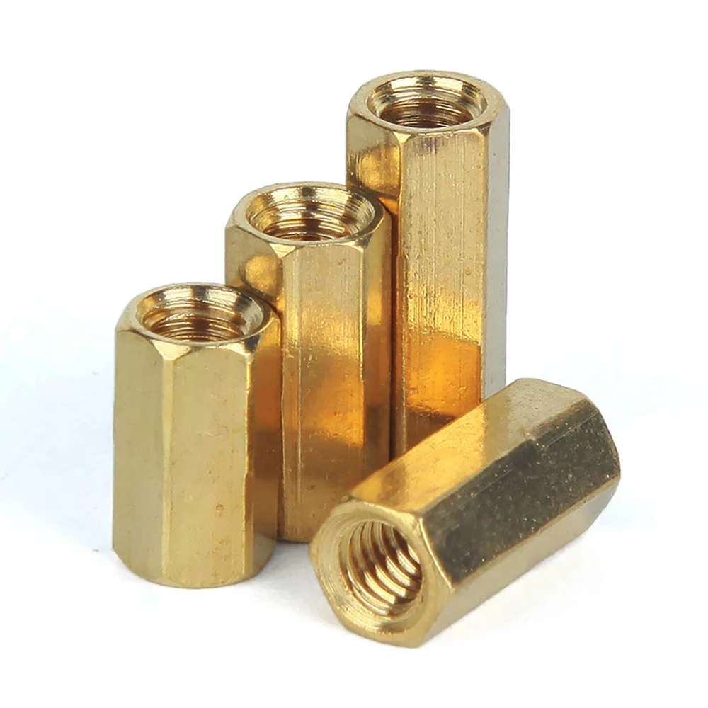 Weiyi Messing-Sechskant-Kupplungsmuttern 3/8-16 UNC 3/8-24 UNF Gewinde, Verstärkte Kupfer-Verbindungshülsen für Mechanische Teile – Detail 3