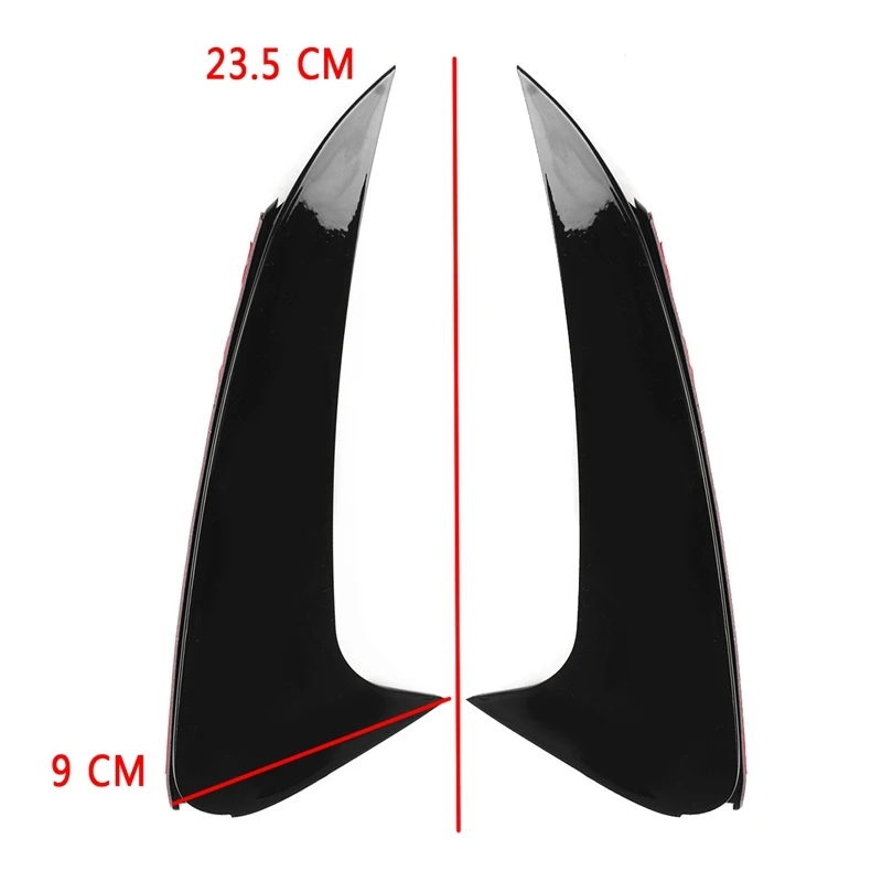 Glossy Black Rear Bumper Splitter Spoiler Rear Canard Air Vent Trim for Benz CLS Class W218 CLS250 CLS400 CLS500 14-17