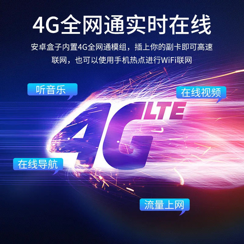 TBox Plus com fio para sistema 4G sem fio carplay Android box