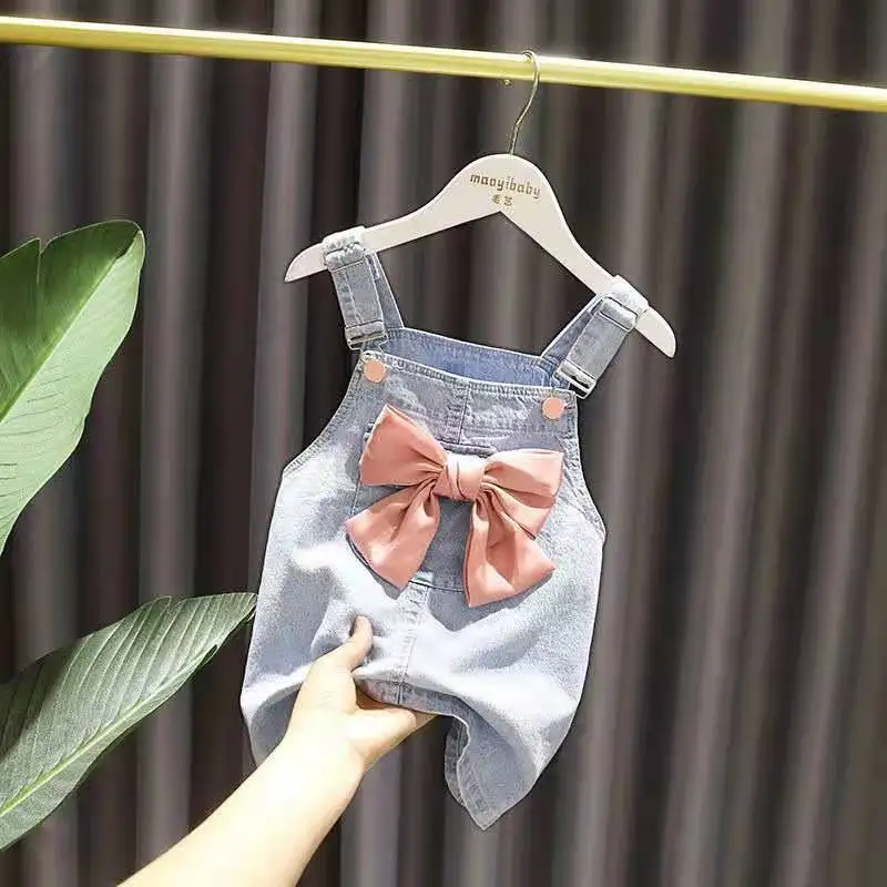 

Girls dress denim suspender skirt summer dress spring and autumn style suspender princess denim skirt