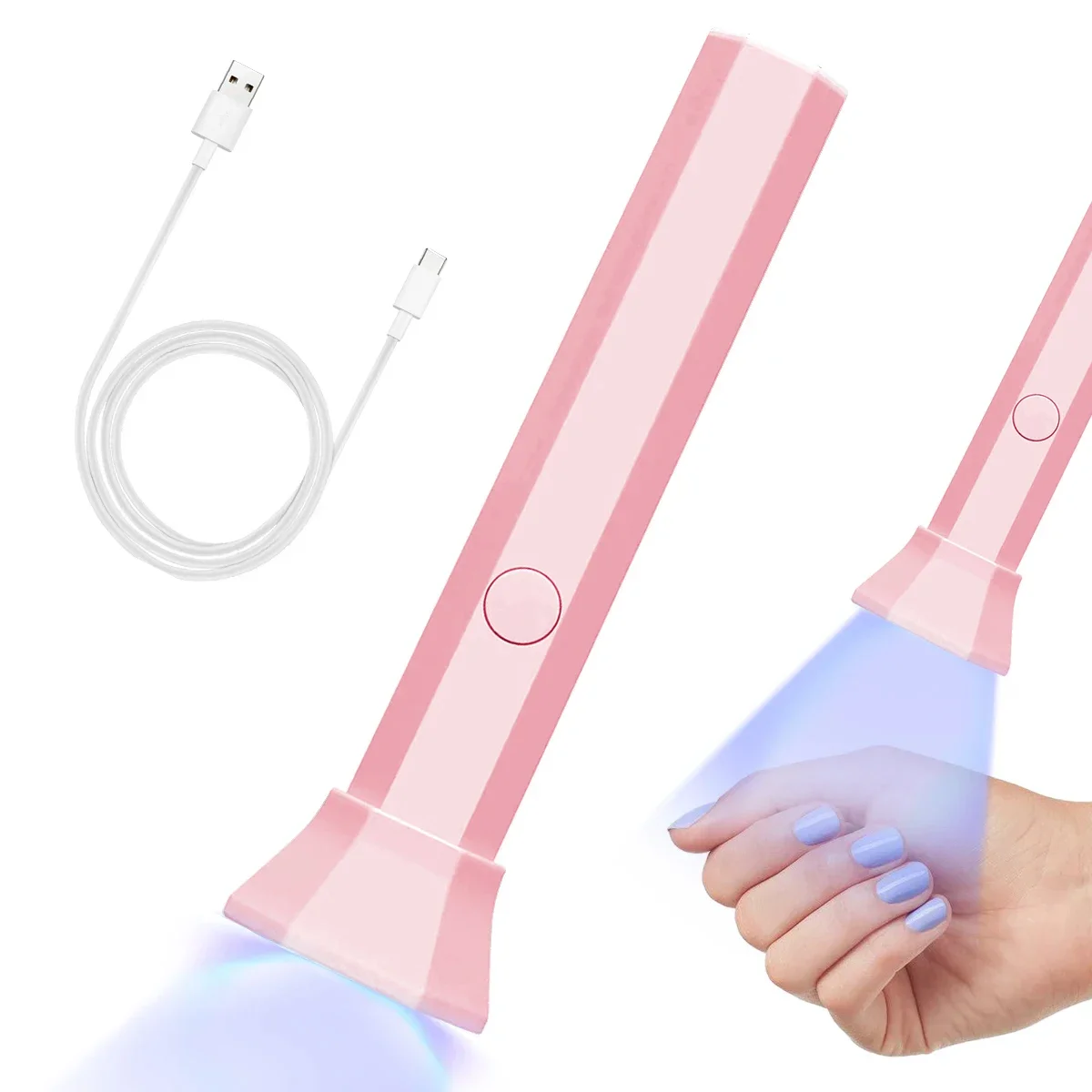 Lámpara secadora de uñas portátil, luz LED UV para curar todos los esmaltes de Gel, recargable por USB, máquina de manicura de secado rápido, herramientas de arte de uñas