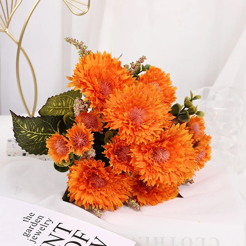Fake Sunflower Gerbera Artificial Gerbera Wedding Decoration Fake Flower Simulation Plant Home Decoration Shooting Props