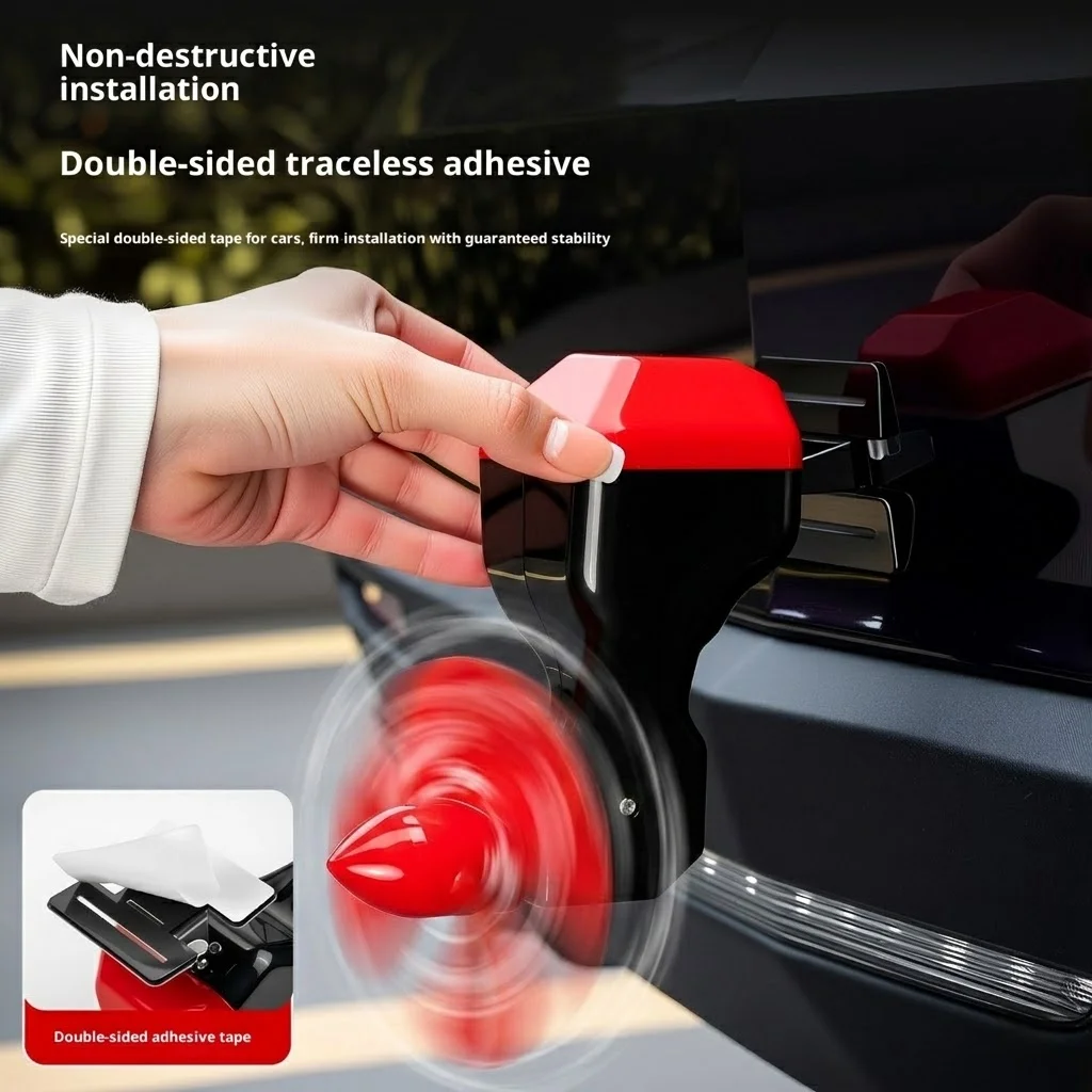 Universal Auto Car Cute Small Windmill Rear Bumper Decorations Strongly Adhesive Self-sticking Fixation Angle Adjustable