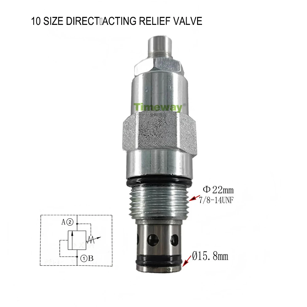 

Hydraulic Relief Valves RV08 RV06 Adjustable Pressure Screw-In Cartridge Valves RV10 Manual Adjustment Pressure Safety Valves