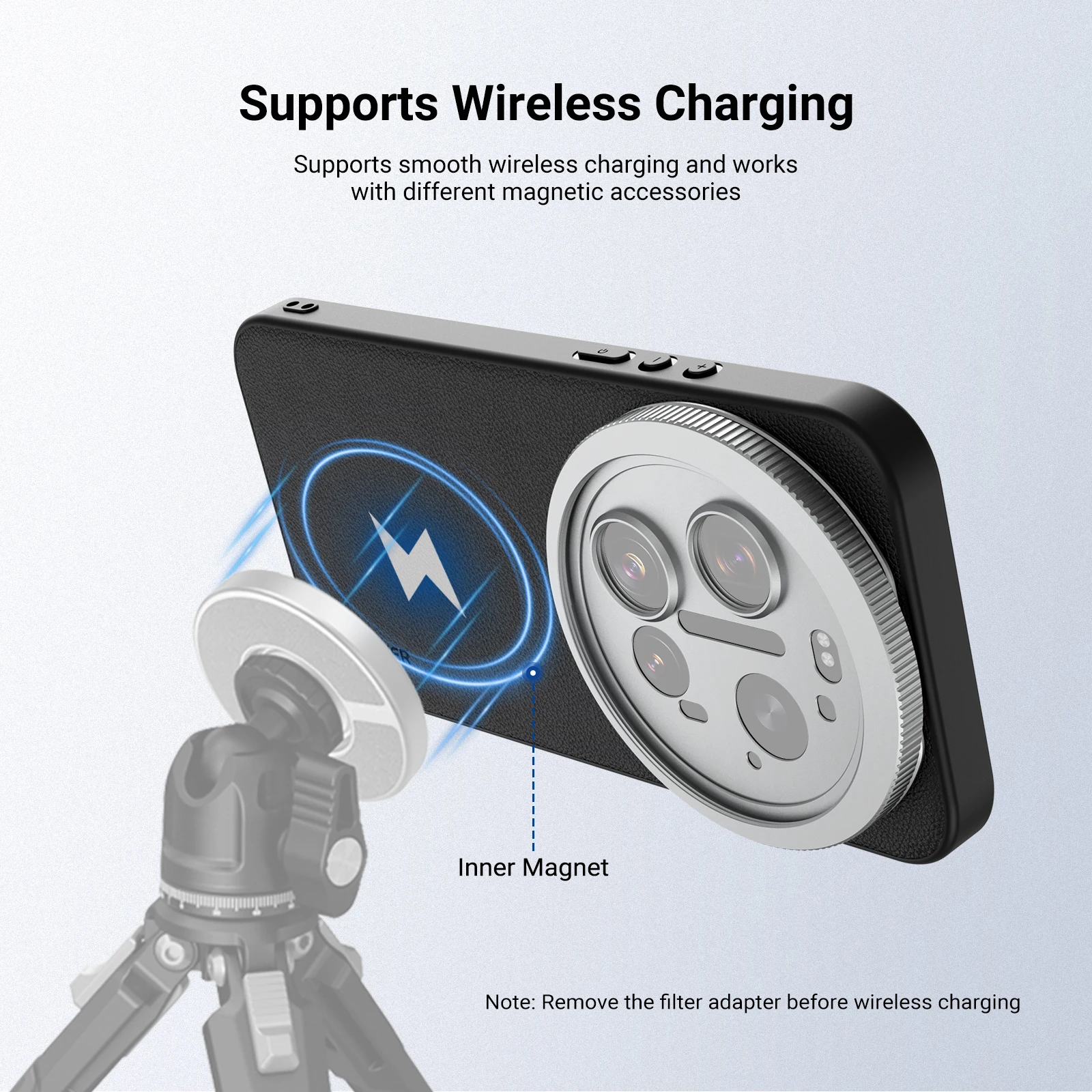 NEEWER Handyhülle für Xiaomi 17 ULTRA, Handycover mit 67mm Gewindefilterring, 17mm Objektiv & T-Mount Objektivrückplatten – Detail 7
