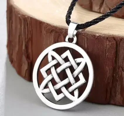 Viking Valknut Pendant Men\'s Necklace Women Round Pagan Religious Male Man Slavic  Steampunk Jewelry Tibetan Amulet