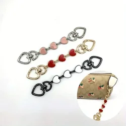 Couples Love Hook Bag Extension Chain Heart Extension Leather Shoulder Strap Chain Underarm Handbag Chain Pendant